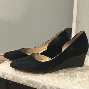 Antonio Melani Black Wedge Heels